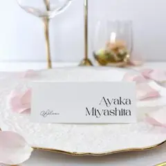 ˗ˏˋ NEW ˎˊ˗　席札_24　横長　ウェディング　結婚式　席札　かわいい
