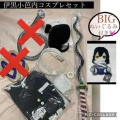 鬼滅の刃 伊黒小芭内コスプレセット BIGぬいぐるみ付き