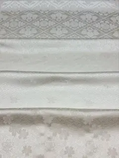 京友禅　はぎれ〈5394〉白地模様4枚セット　着物　kimono fabric