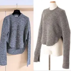 フィービー期 セリーヌ ニット カシミヤ グレー xs クルーネック