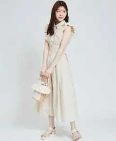✨新品✤31 Sons de mode ✤ゴールド釦ノースリーブワンピース