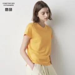 コントワー・デ・コトニエ　リネンクルーネックT