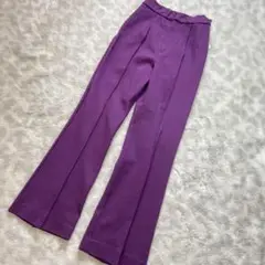 スライ SLY ストレッチ ダークパープル スラックス パンツ ジャージ