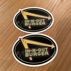In-N-Out Burger ロゴステッカー 2枚セット