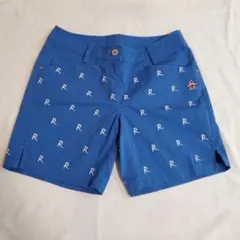 レディースゴルフパンツ 青