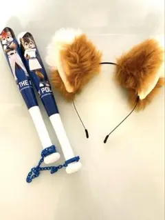 ファイターズ　ツインスティック　キツネ耳セット