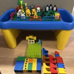 レゴ デュプロ プレイテーブル LEGO (大量 ブロック おまけ付き)
