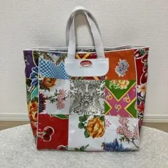 未使用美品早い者勝ち　キッチュキッチン　トートバック　パッチワーク柄　カラフル
