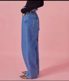 今期　searoomlynn オーバーウエストワイドデニムSRN05 24サイズ