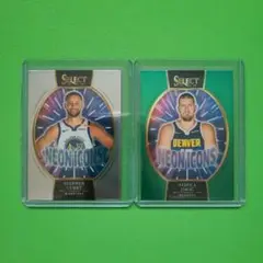 2025 PANINI SELECT カリー&ヨキッチ NEON ICONS