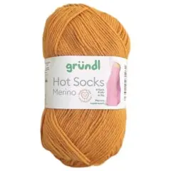 Gründl　メリノ　単色　50g　26番　パンプキン