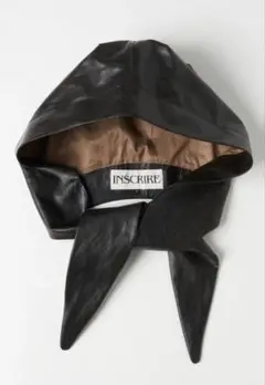 インスクリア　Inscrire Fake Leather Hoodie