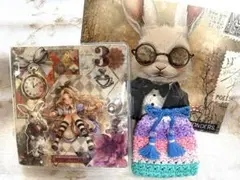 ꕤ︎︎B7:3穴バインダーアリスおすそ分けファイルꕤ︎︎ (ハンドメイドミニ巾着付)