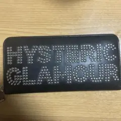 HYSTERIC GLAMOUR レザーラウンドジップ長財布　黒　ブラック