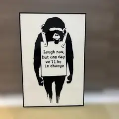 ストリートアート サルのアート作品