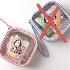 【新品】【カルディコーヒーファーム限定品】 相良刺繍　スヌーピー　メッシュポーチ