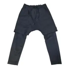 RIPVANWINKLE リップヴァンウィンクル カーフレザーサルエルパンツ RIPVANWINKLE - 《ラスト1点!!》LAYERED SARROUEL PANTS