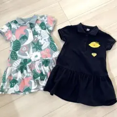 グラニフ 女の子 ワンピース ポロシャツ 90 2枚セット