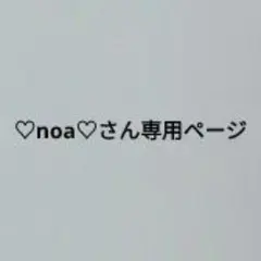 ♡noa♡さん専用ページ