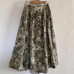vintageヴィンテージ昭和レトロアンティーク花柄ロングスカート