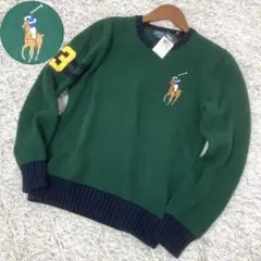 新品未使用☆POLO by Ralph Lauren セーター ビッグロゴ 刺繍