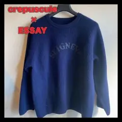 crepuscule × ESSAY オーバーサイズリブニット