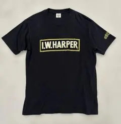 I.W.HARPER ハーパー Tシャツ ウイスキー ドリンクTee 黒 半袖