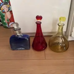 ガラス製ボトル3点セット