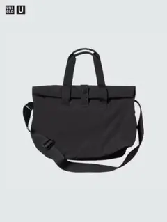 美品 ユニクロ U ロールバッグ ブラック