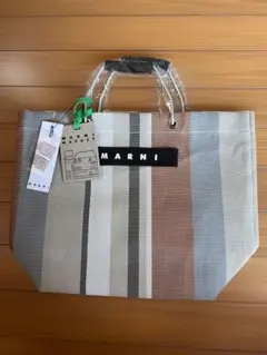 MARNI マルニマーケット　ストライプトートバッグ