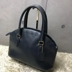 オールドコーチ ハンドバッグ ネイビー 紺色 レザー