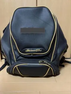MizunoPro バックパック ブラックゴールド