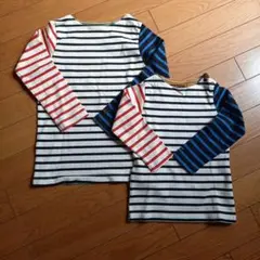 マーキーズ　ボーダー　ロンT　95㎝　120㎝　おそろい