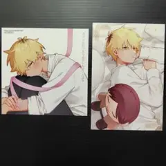 合コンに行ったら女がいなかった話　アニメイト特典ミニ色紙　ポストカード　琥珀