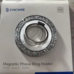 SYNCWIRE マグネット式スマホリングホルダー キラキラ　グリッター