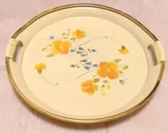 花柄 ユリア樹脂トレー