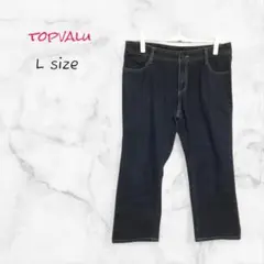 トップバリュ ジーンズ ライトデニム パンツ L ブラック