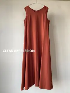 CLEAR IMPRESSION クリアインプレッション フレアワンピース M