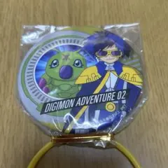 デジモンアドベンチャー　缶バッジ　デジモンカイザー　ワームモン　セガ限定