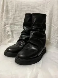 ズッカ パンツブーツ ブラックレザー Mサイズ