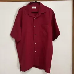 メンズ赤色ブラウス