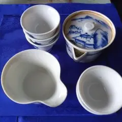 茶道具　染付　蓮弁文　煎茶茶碗　五客組　二代　三浦竹泉　青華　京焼　汲出　煎茶 Yahoo!オークション -「三浦竹泉」(茶道具) (京焼)の落札相場