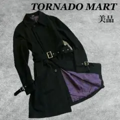 【美品】TORNADO MART トルネードマート ロングコート ブラック
