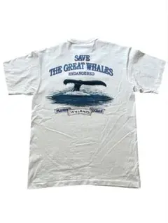 vintage 90's us製WYLAND SAVE THE WHALES T