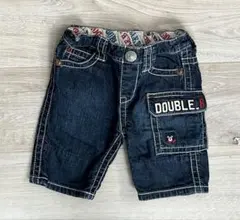 DOUBLE.B デニムハーフパンツ 80 ベビーキッズ