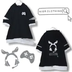 GAMER RABBIT 3ZIP HOODIE【BLACK】