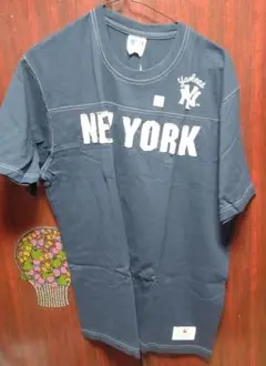 UNIQLO MLB キリカエ プリントT XL ネイビー