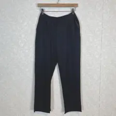 ✨Hunch【F】ハンチ テーパード タックパンツ 裾スリット 裏地無 ブラック