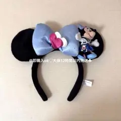 ディズニー　カチューシャ　水色　ミニー　ぬいぐるみ　15周年限定　ロマンスちゃん TDS】ディズニーカチューシャ ミニー ロマンスちゃん 水色