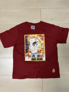 GU×鬼滅の刃コラボTシャツ 煉獄杏寿郎 140サイズレッド